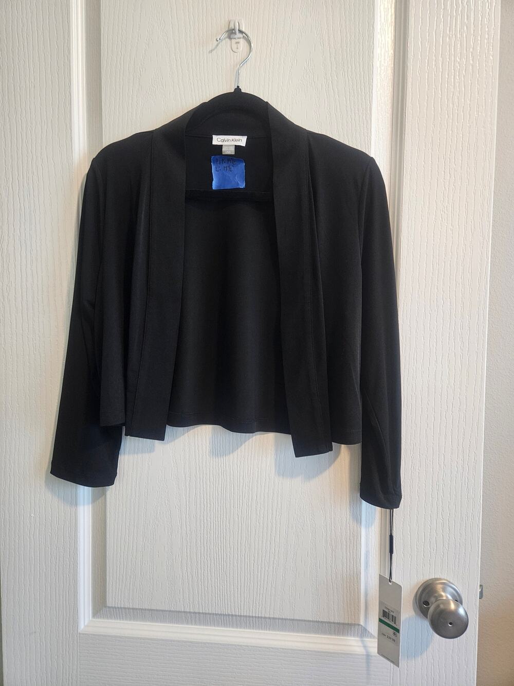 Calvin Klein Women's Cropped 3/4 Sleeve Cardigan